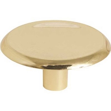 ANVIL MARK 1-1/2 in. Polish Brass Cabinet Knob, 5PK 2492402